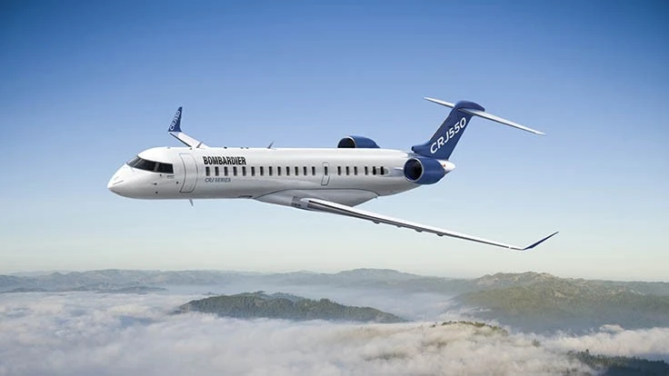 A key member of Bombardier Aviation’s portfolio will be the CRJ550 3-class jetliner, announced in February.